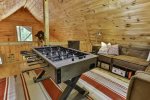 Foosball and additional seating
